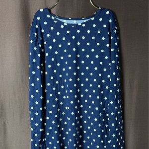 Lands' End Women's M-2XL SunShade UPF 50 Long Sleeve Relaxed Rash Guard Print Po